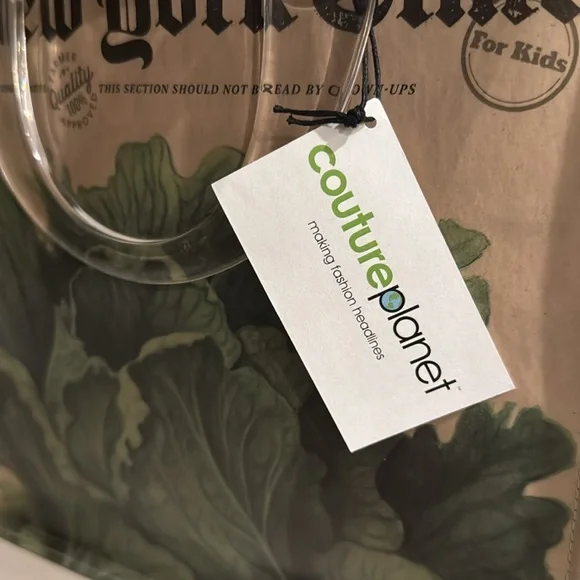 Couture Planet Stella New York Times Handmade News ad bag, great for gardener!